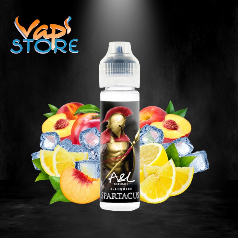 E-liquide Spartacus 50ml ULTIMATE par A&L citron, nectarine, frais
