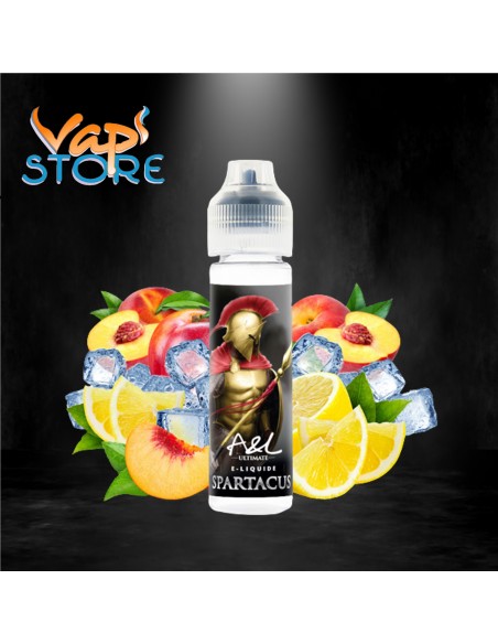 E-liquide Spartacus 50ml ULTIMATE par A&L citron, nectarine, frais