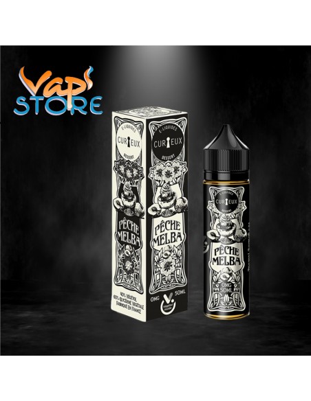 E-liquide Pêche Melba 50ml DESSERT par Curieux Liquides
