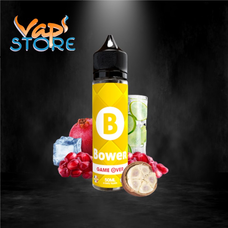 E-liquide Bower 50ml GAME OVER Grenade, Limonade citron, Cupuaçu