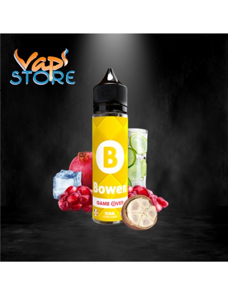 E-liquide Bower 50ml GAME OVER Grenade, Limonade citron, Cupuaçu