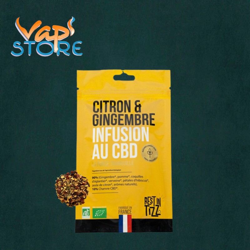 REST IN TIZZ Citron & Gingembre Infusion CBD