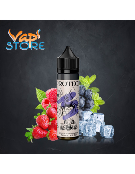 E-liquide Cassis Framboise Fraises des bois 50ml PROTECT
