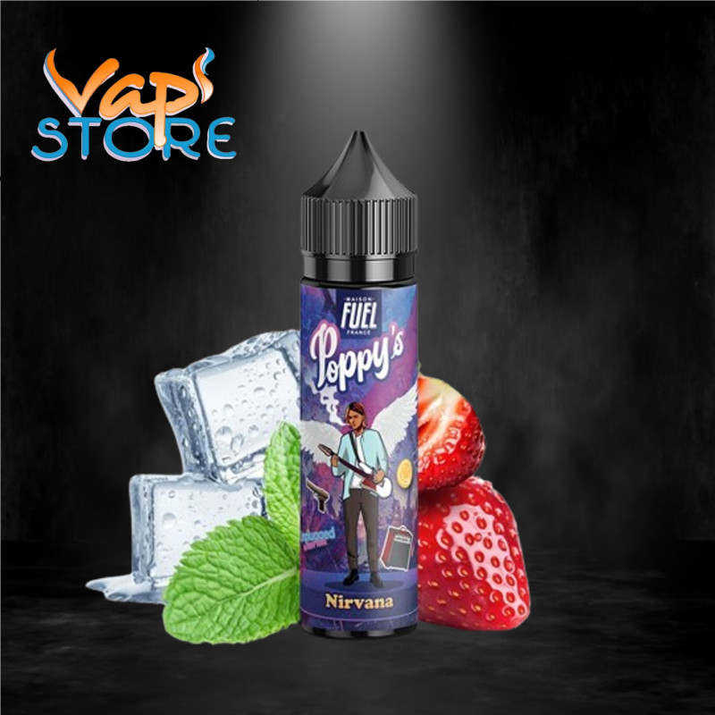 E-liquide Nirvana 50ml POPPY'S Fraise Menthe Frais