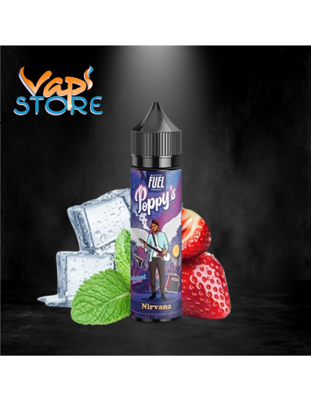 E-liquide Nirvana 50ml POPPY'S Fraise Menthe Frais