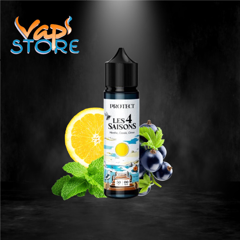 E-liquide Menthe, Cassis, Citron 50ml LES 4 SAISONS par Protect