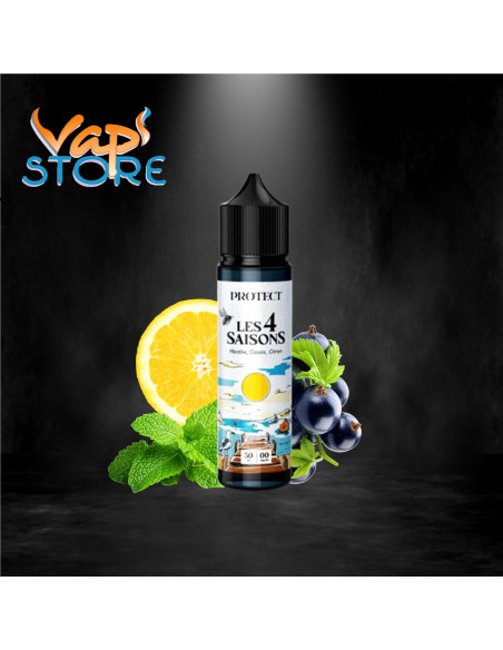 E-liquide Menthe, Cassis, Citron 50ml LES 4 SAISONS par Protect