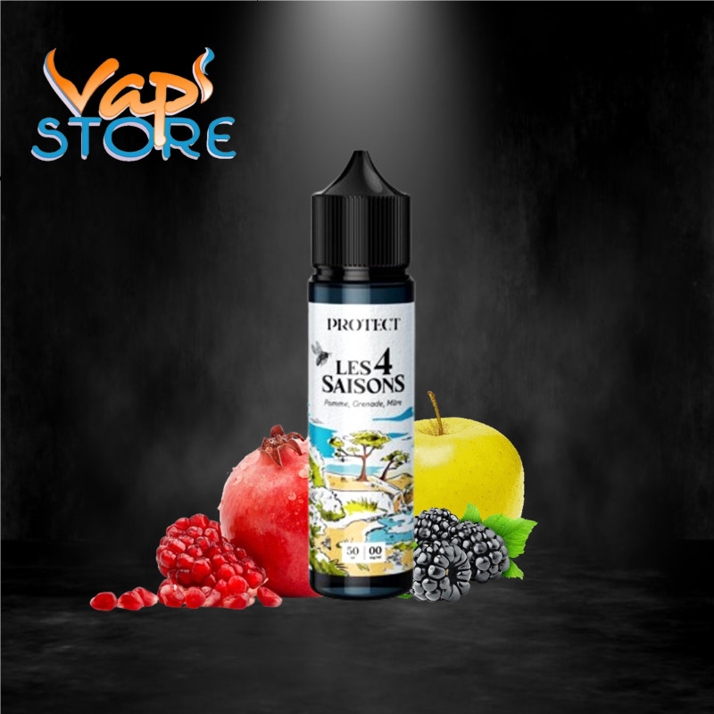 E-liquide Pomme, Grenade, Mûre 50ml LES 4 SAISONS par Protect