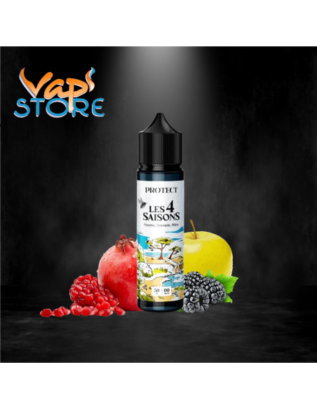 E-liquide Pomme, Grenade, Mûre 50ml LES 4 SAISONS par Protect