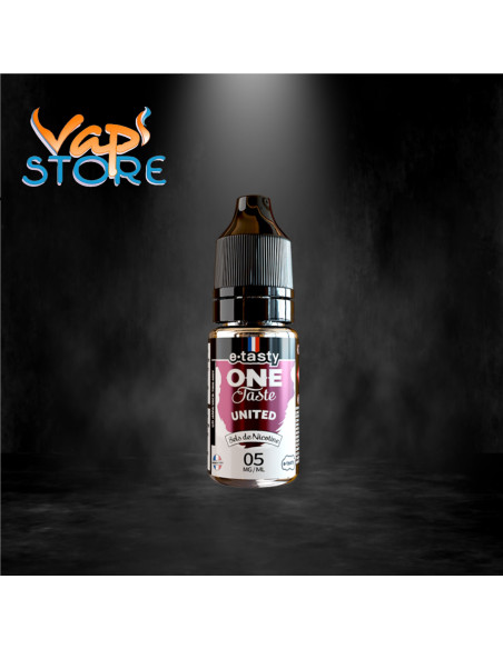 E-liquide United 10ml Sels de Nicotine One Taste par e.tasty