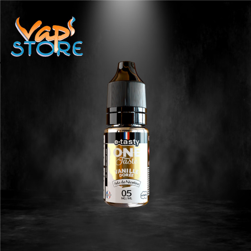 E-liquide Vanille dorée 10ml Sels de nicotine One Taste par e.tasty