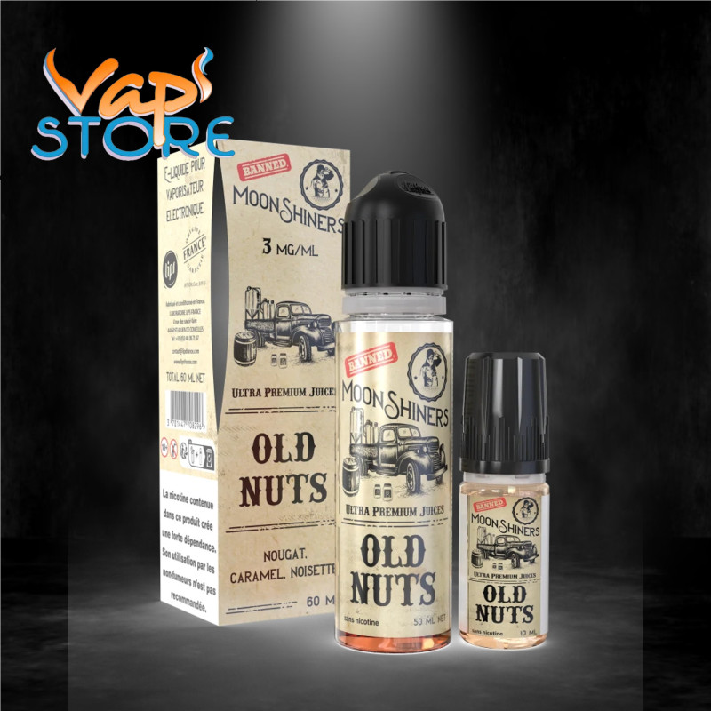 E-liquide Old Nuts 50 ml MOONSHINERS Lips France