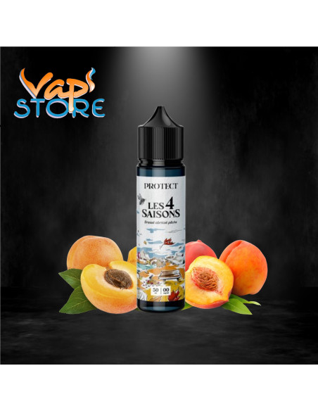 E-liquide Brassé Abricot Pêche 50ml Les 4 Saisons par Protect
