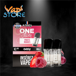 Cartouches Easy x2 ONE TASTE Fruits Rouges par e.tasty