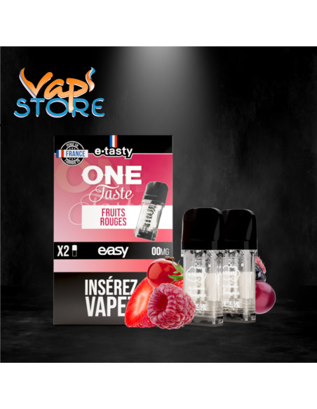 Cartouches Easy x2 ONE TASTE Fruits Rouges par e.tasty