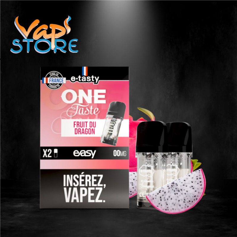 Cartouches Easy x2 ONE TASTE Fruit du dragon par e.tasty