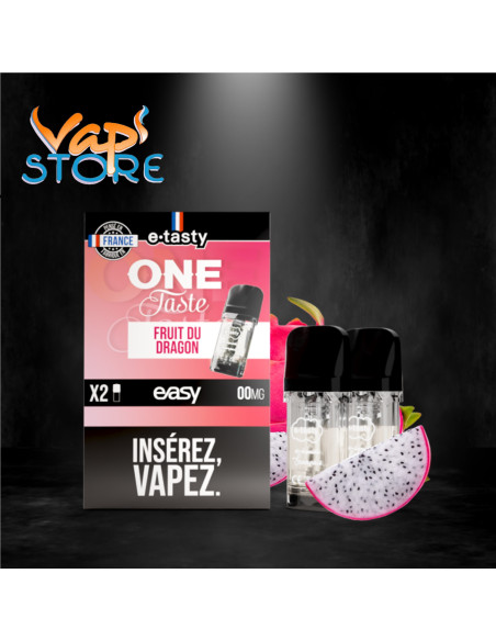Cartouches Easy x2 ONE TASTE Fruit du dragon par e.tasty