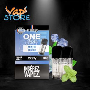 Cartouches Easy x2 ONE TASTE Menthe Fraîche 2ml par e.tasty