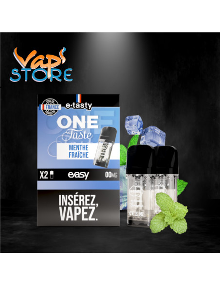 Cartouches Easy x2 ONE TASTE Menthe Fraîche 2ml par e.tasty