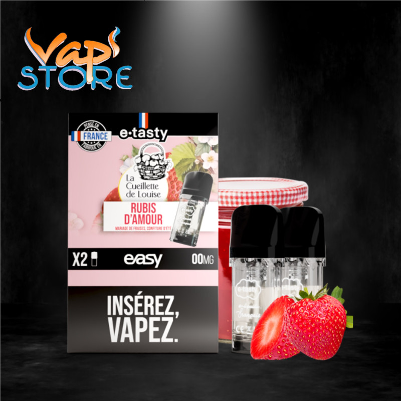 Cartouches EASY x2 Rubis d'Amour par e.tasty