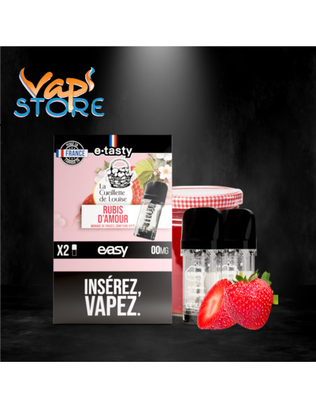 Cartouches EASY x2 Rubis d'Amour par e.tasty