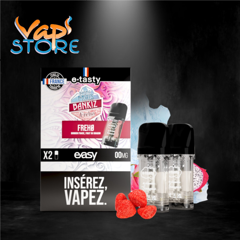 Cartouches EASY x2 BANKIZ Freho 2ml par e.tasty