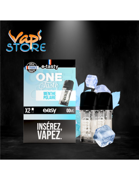 Cartouches EASY x2 ONE TASTE Menthe Polaire par e.tasty