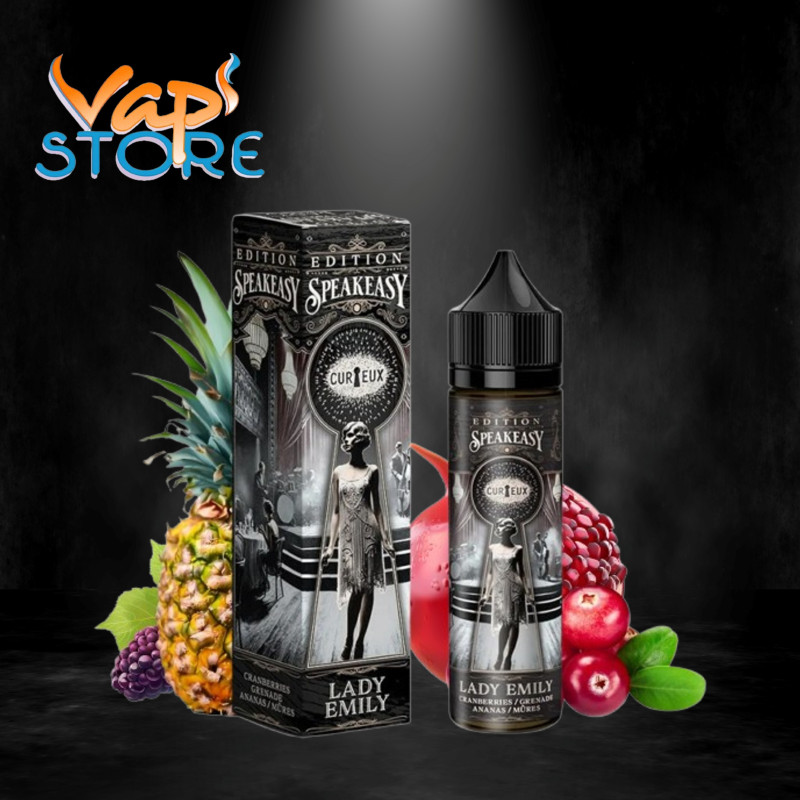 E-liquide Lady Emily 50ml SPEAKEASY Curieux Liquides