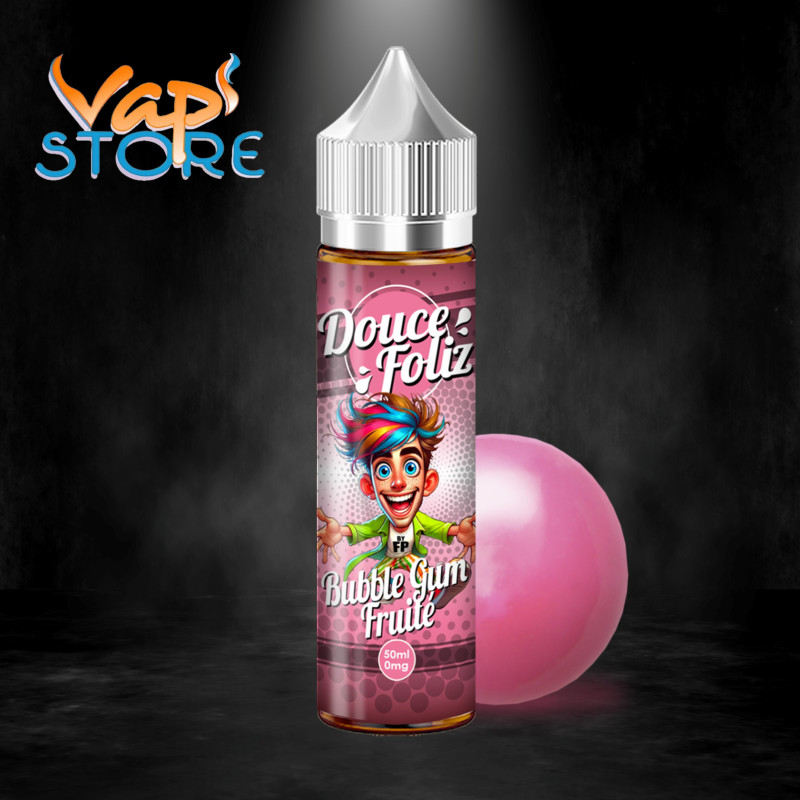 E-liquide Bubble Gum Fruité 50ml DOUCE FOLIZ par Flavour Power