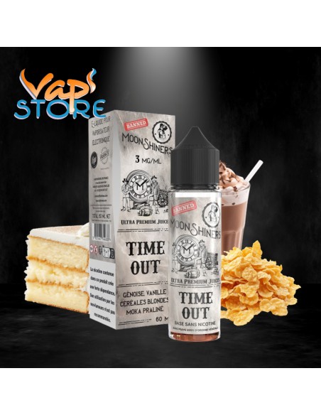 E-liquide Time Out 50ml MOONSHINERS Lips France