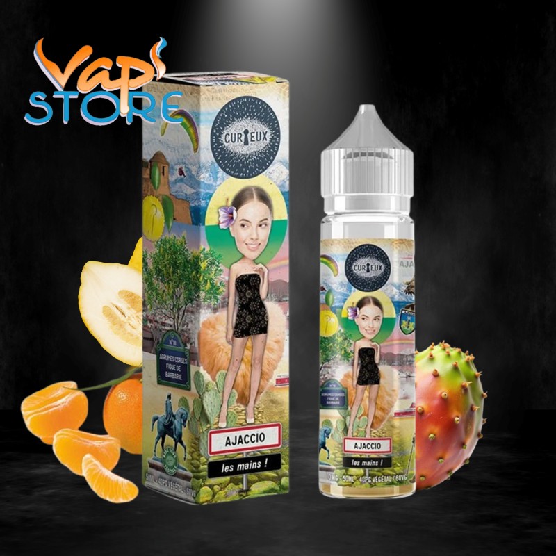 E-liquide Ajaccio Les Mains 50ml HEXAGONE Curieux Liquides