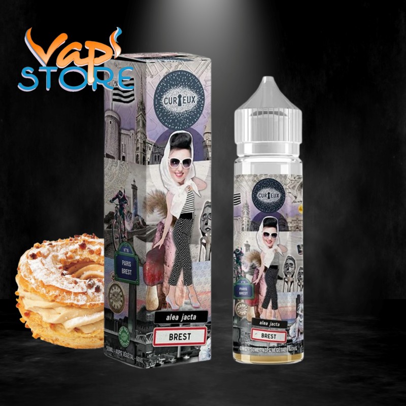 E-liquide Alea Jacta Brest 50ml HEXAGONE Curieux Liquides