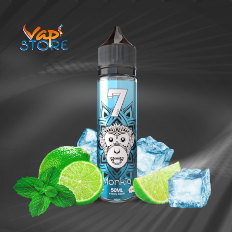 E-liquide Monkïa 50 ml SEPT e.tasty, citron vert, menthe fraîche