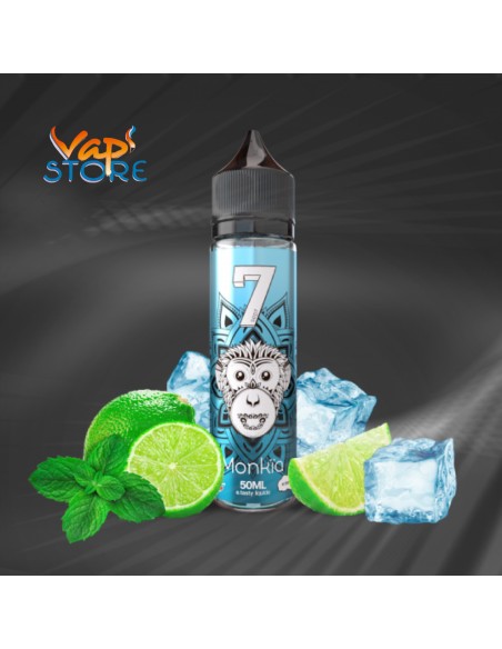 E-liquide Monkïa 50 ml SEPT e.tasty, citron vert, menthe fraîche