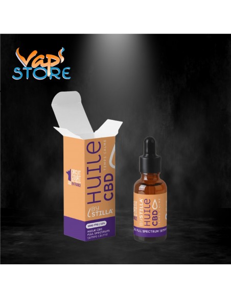 Huile CBD Temps Calme - Cheesecake Myrtille By Stilla