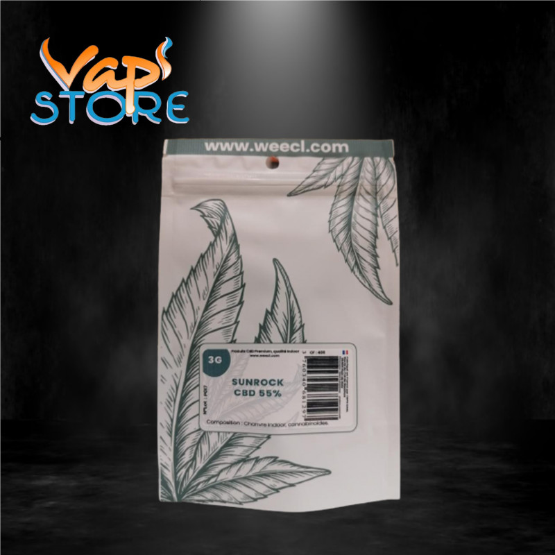 Fleur de CBD enrichie Sunrock 55% WEECL