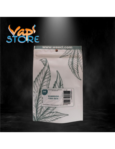 Fleur de CBD enrichie Sunrock 55% WEECL