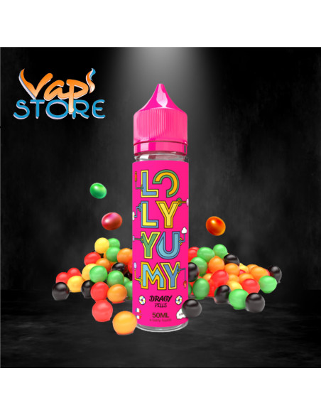 E-liquide Dragy Pills 50ml LOLY YUMY bonbon, citron, framboise, orange