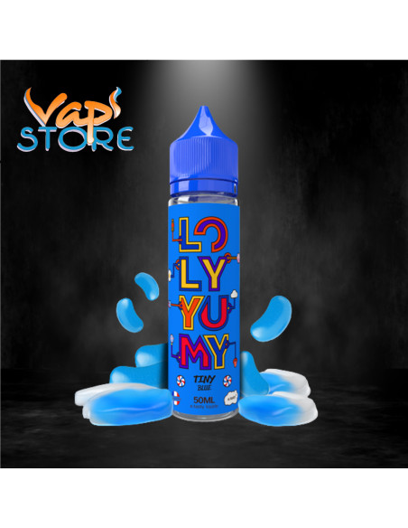 E-liquide Tiny Blue 50 ml LOLY YUMY bonbon, framboise bleue, mûre