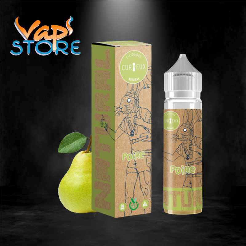 E-liquide Poire 50ml NATURAL par Curieux Liquides