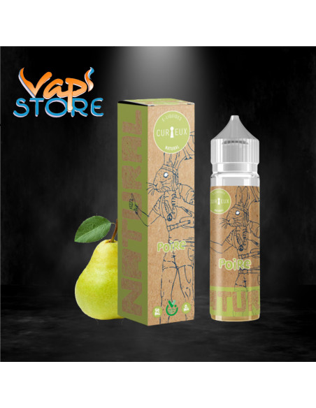 E-liquide Poire 50ml NATURAL par Curieux Liquides