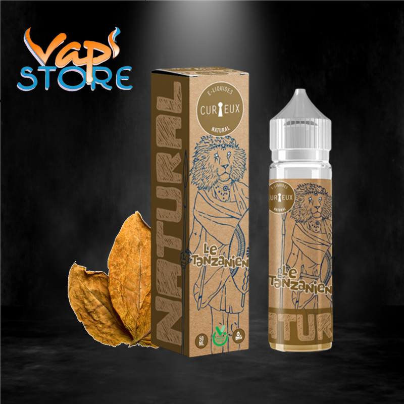 E-liquide Le Tanzanien 50 ml NATURAL par Curieux Liquides