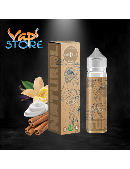 E-liquide Zeus 50 ml NATURAL Curieux Liquides