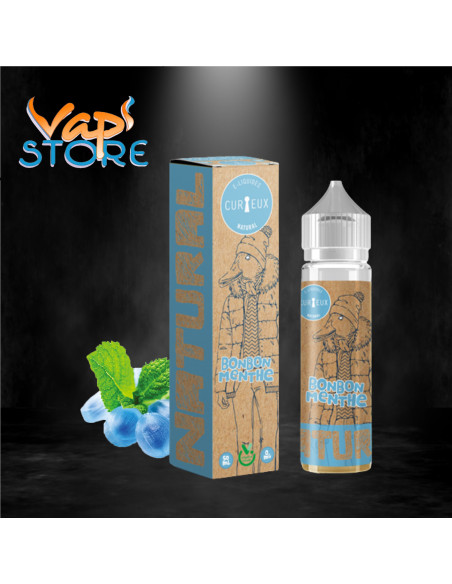 E-Liquide Bonbon Menthe 50 ml NATURAL par Curieux Liquides